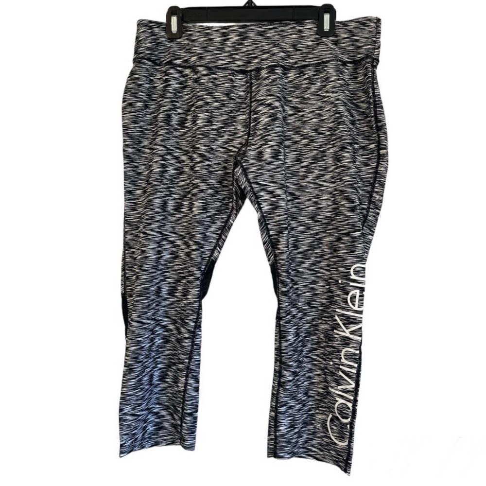 Calvin Klein | Performance | Zigzag / Sheer Panel Cropped Leggings | Size 1X